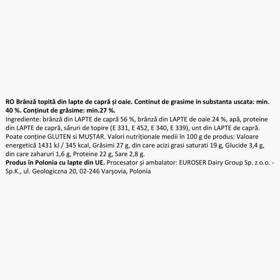 Brânză de oaie spaniolă și capră olandeză 130g
