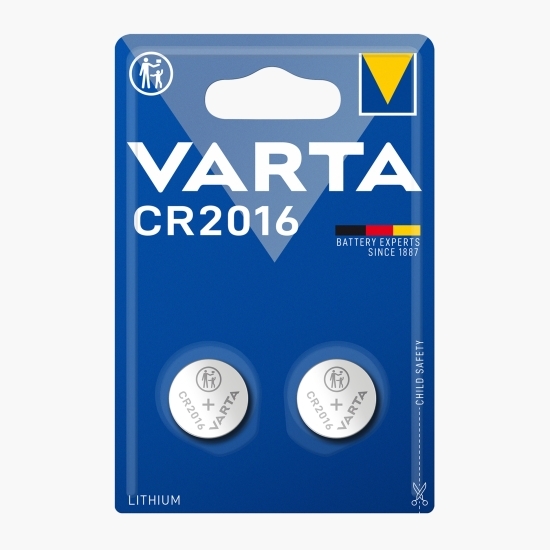 Baterii buton litiu CR2016 3V 90mAh, 2 buc