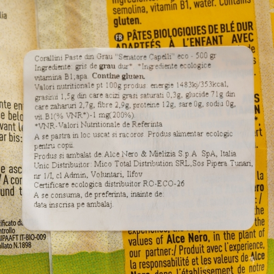 Paste Corallini eco 500g