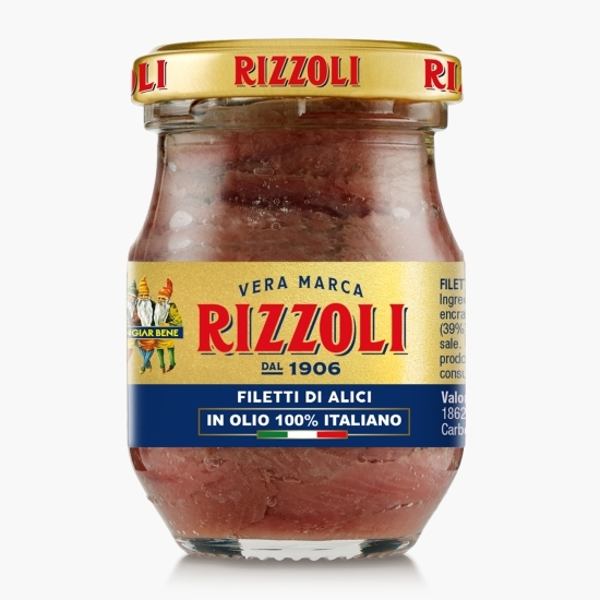 File anșoa 100% italian, în ulei, 90g