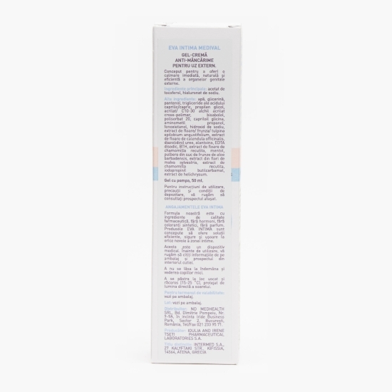 Gel-cremă anti-mâncărime Eva Inima Medival 50ml