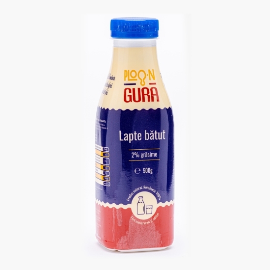 Lapte bătut 2% grăsime, 500g