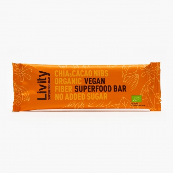 Desert eco din fructe uscate, nuci, semințe chia și cacao 25g