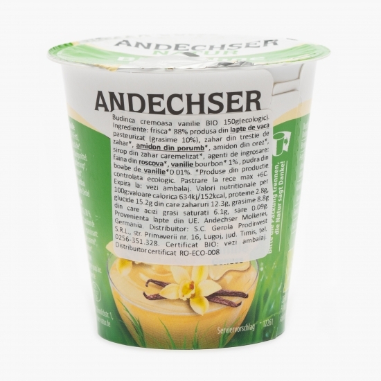 Budincă eco cremoasă vanilie 150g
