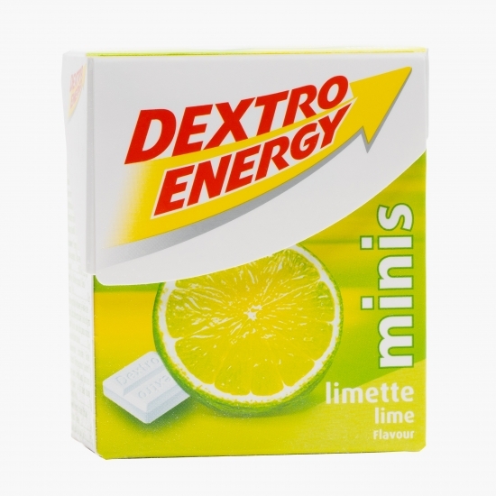 Tablete dextroză Minis lime 50g