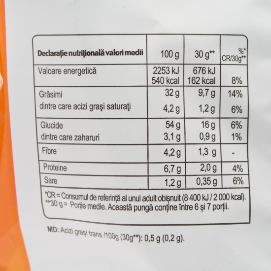 Chipsuri din cartofi cu gust de cașcaval 200g