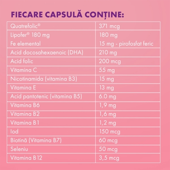 FemoSun,  supliment alimentar pentru sarcină, 30 capsule