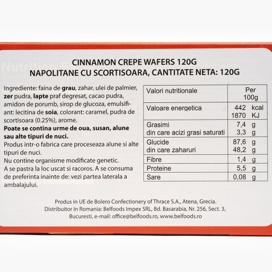 Napolitane cu scorțișoară 120g