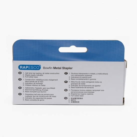 Capsator metalic Rapesco Bowfin, 25 coli, capse 24/6, 26/6 