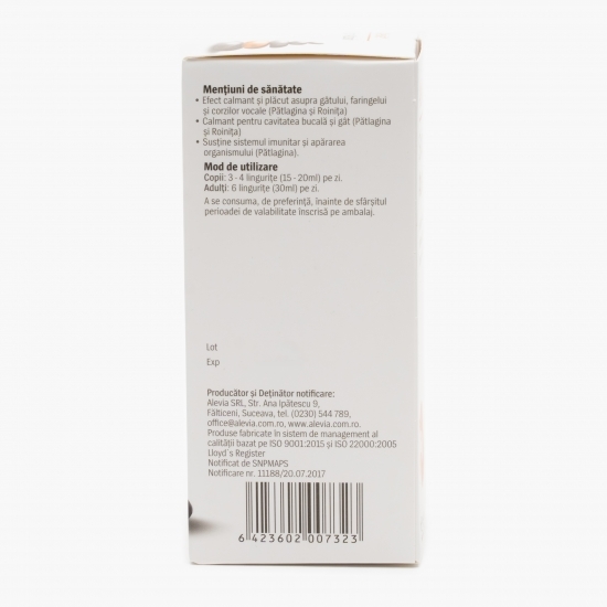 Sirop Atusin 150ml - Prospețime și varietate - Freshful.ro