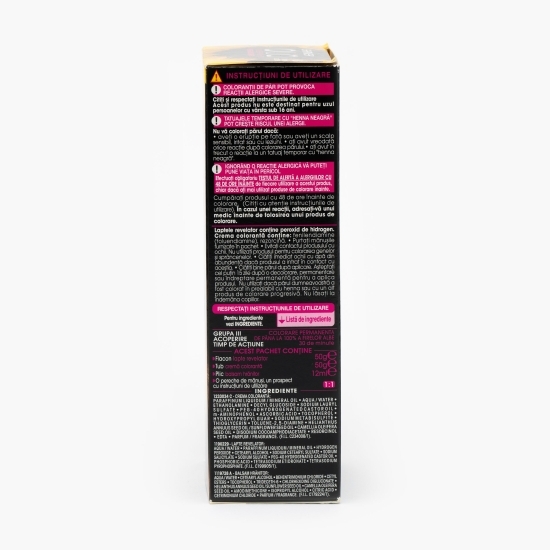 Vopsea de păr permanentă fără amoniac 6.0 Șaten deschis 112ml