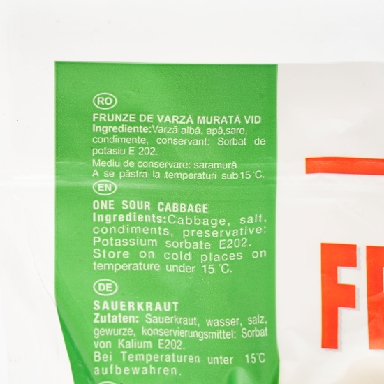 Varză murată foi vid 1kg
