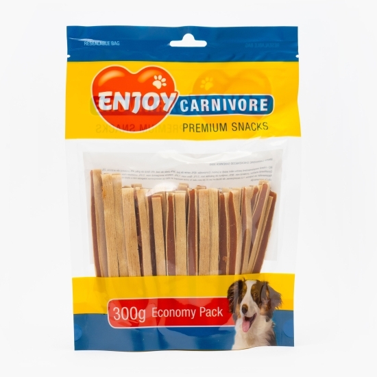 Recompense pentru câini Enjoy Carnivore, 300g, cu pui și cod