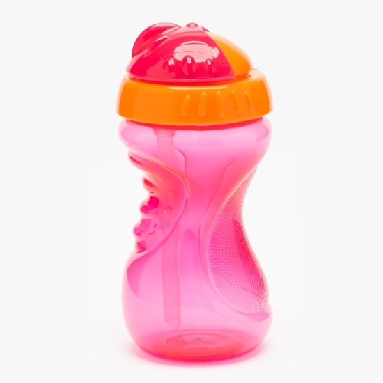 Cană sport cu pai roșu, 6+ luni, 320ml