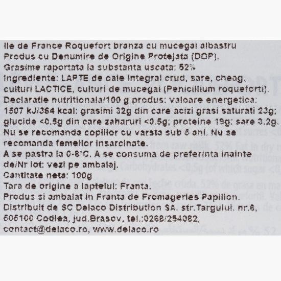 Brânză Roquefort 100g