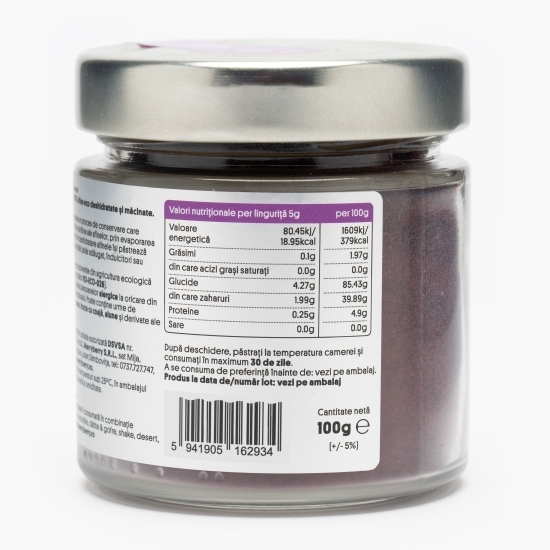 Pudră de afine eco, fără zahăr adăugat 100g