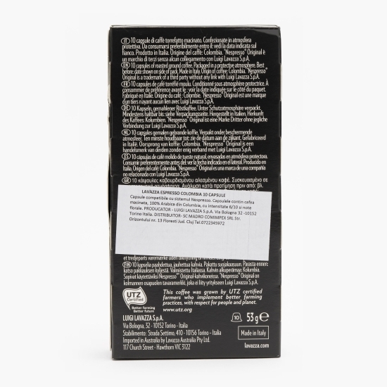 Intensita 6 Colombia 10 băuturi, capsule cafea 