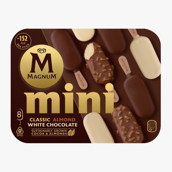 Înghețată mini mix ciocolată, migdale, ciocolată albă 8x55ml