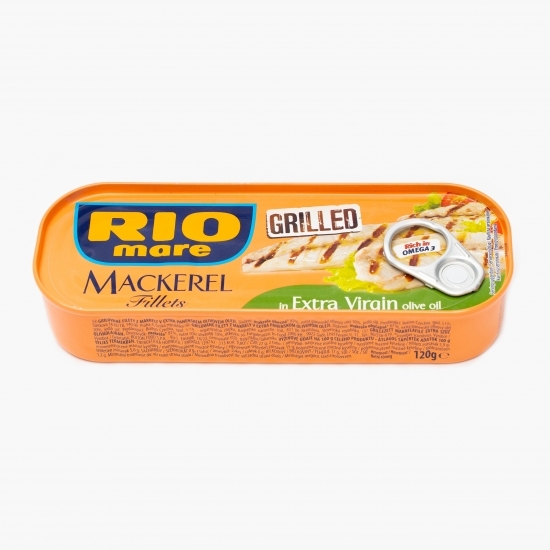 File de macrou la grătar în ulei de măsline extravirgin 120g