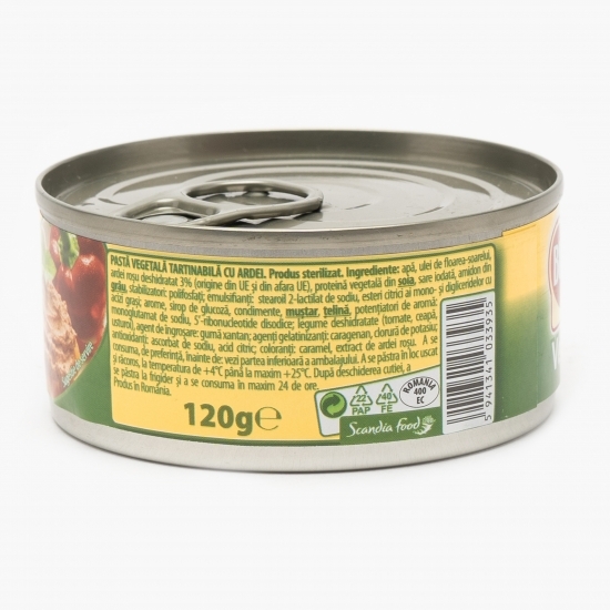 Pastă vegetală tartinabilă cu ardei 120g