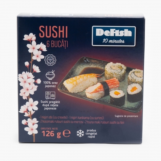 Sushi congelat 10 minutes 6 buc, 126g