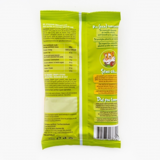 Sticksuri eco crocante fără gluten 45g