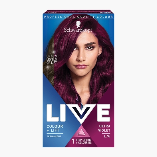 Vopsea de păr permanentă Colour + Lift L76 Ultra violet 142.5 ml