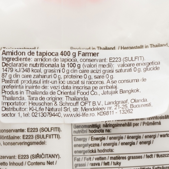 Amidon de tapioca 400g