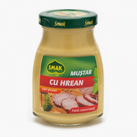 Muștar cu hrean ușor picant 185g