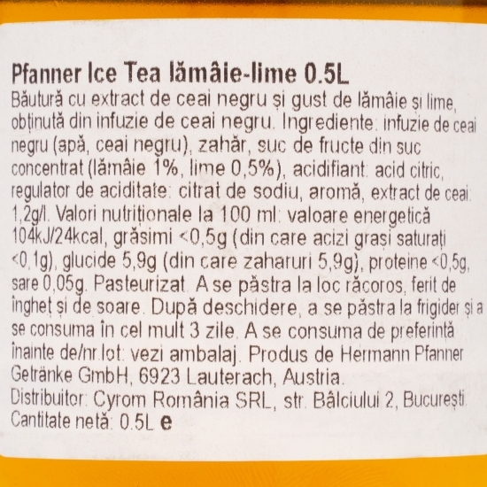 Ice tea lămâie-lime 0.5l