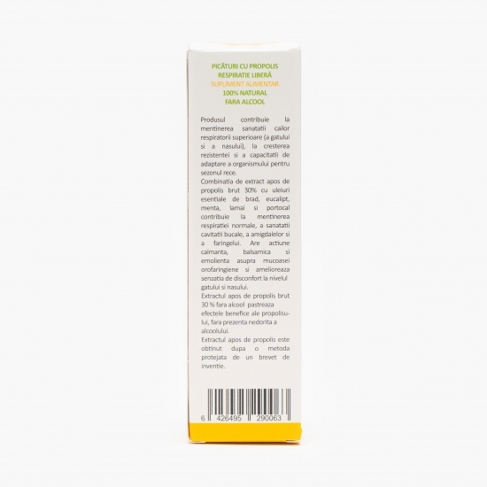 Picături cu propolis „Respirație liberă” 20ml