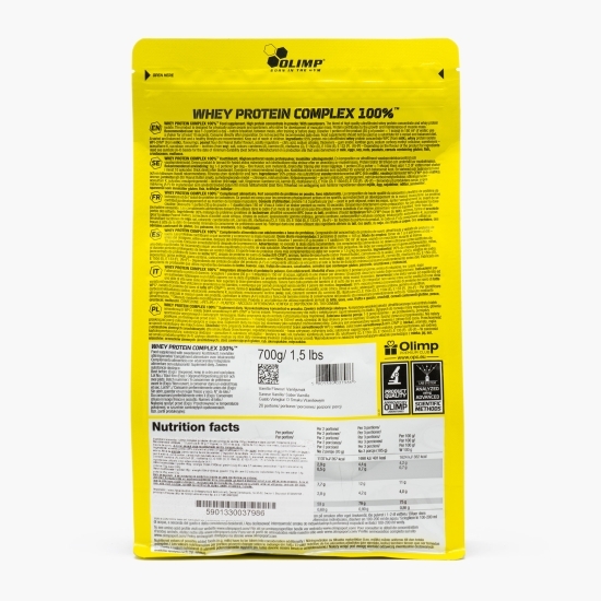 Proteine din zer Whey Protein Complex 100%, aromă vanilie, 700g 
