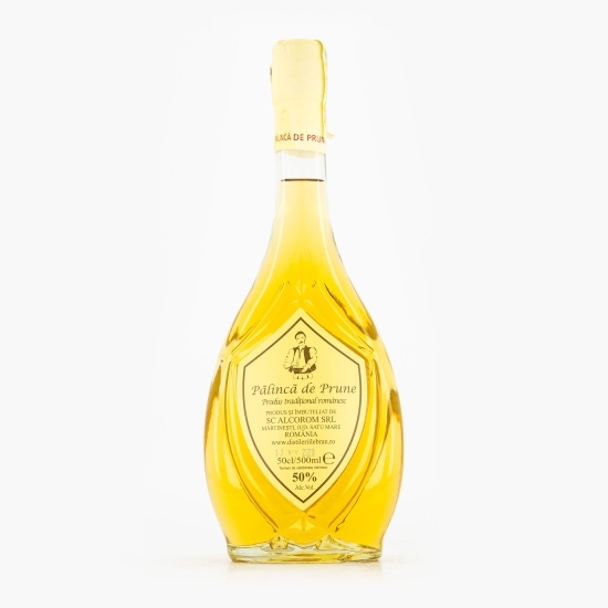 Pălincă de prune 50% alc. 0.5l + cutie