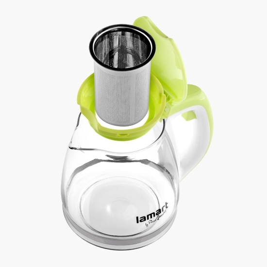Ceainic cu infuzor, verde, 1.1l