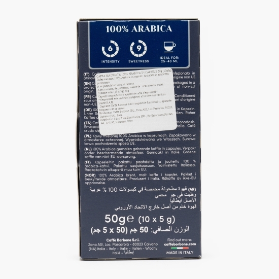 100% Arabica, Bella Milano, Nespresso, 10 băuturi, capsule cafea