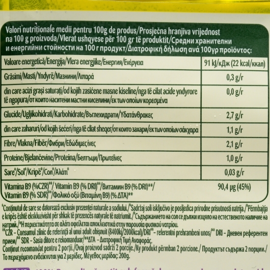 Broccoli 100% mărunțit sub formă de orez 400g