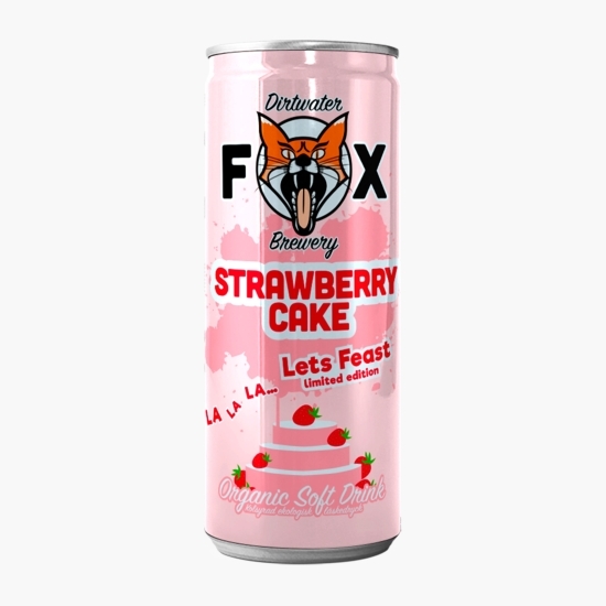 Apă carbogazoască eco cu aromă de Strawberry Cake 0.25l