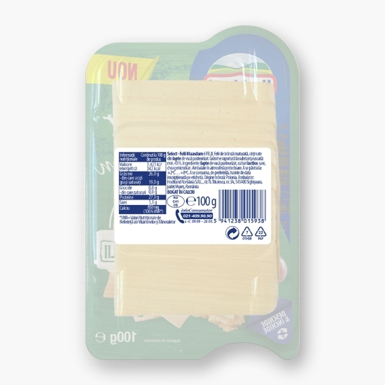 Felii de brânză Maasdam Select 100g