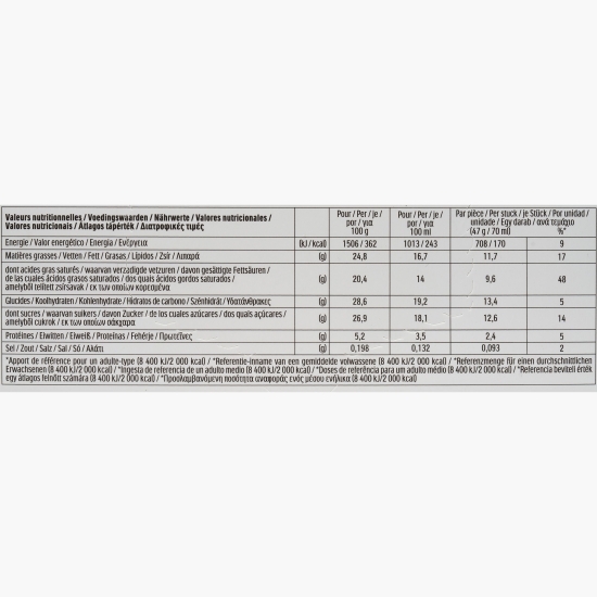 Înghețată de cocos cu glazură de ciocolată albă și fulgi de cocos 4x70ml