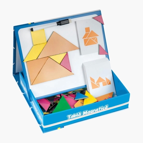 Joc educativ Tabletă magnetică & tablă pentru scris, 82 piese, 4+ ani