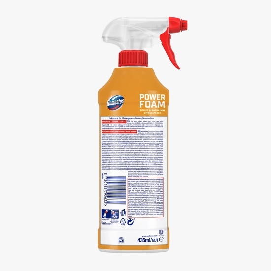 Spray spumă de curățare toaletă și baie Power Foam Lămâie 0.435l
