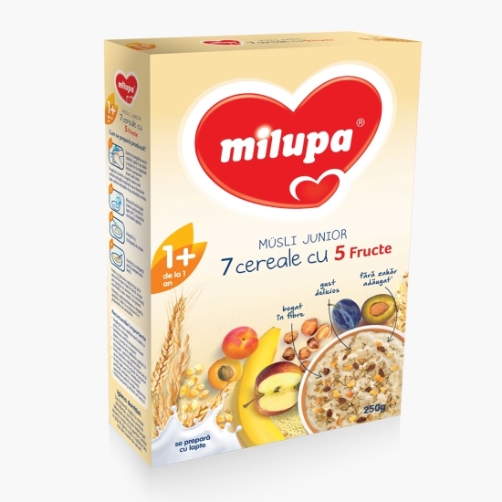 7 cereale cu 5 fructe Junior de la 1 an 250g