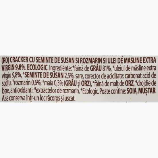 Crackers eco cu susan și rozmarin 250g