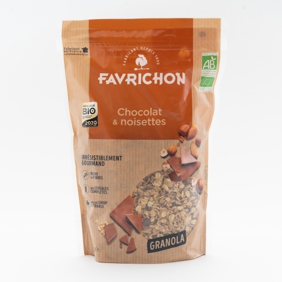 Granola eco cu alune de pădure și ciocolată 375g