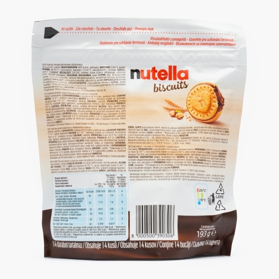 Biscuiți cu cremă de alune 193g