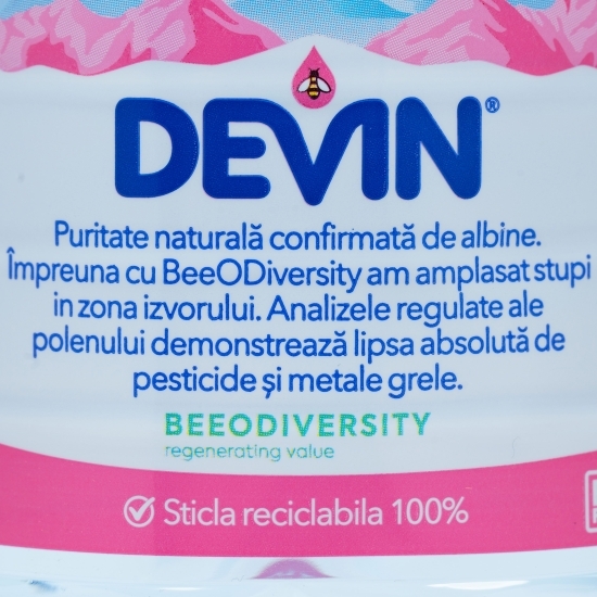 Apa minerală naturală plată de izvor 0.75l