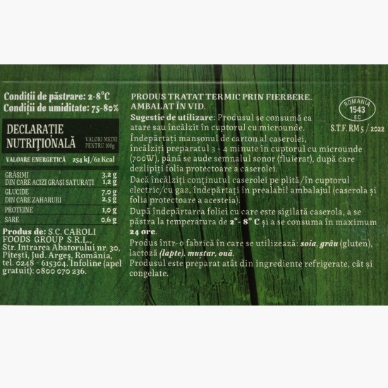 Supă cremă de ciuperci cu nucșoară 350g