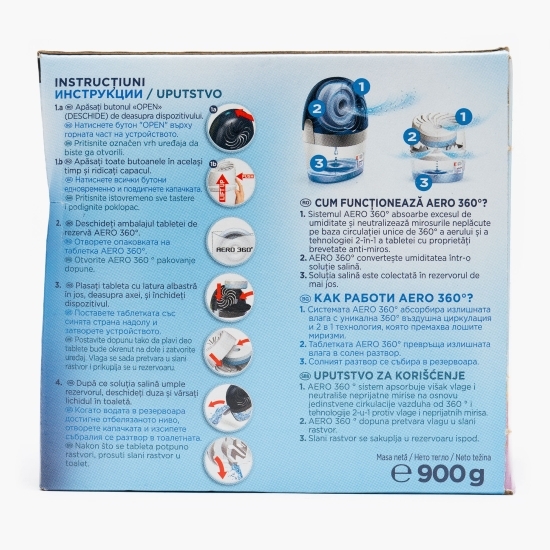 Tablete rezervă aparat absorbant de umiditate Aero 360°, lavandă, 2 buc x 450g
