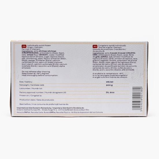 Creveți Torpedo pane 500g