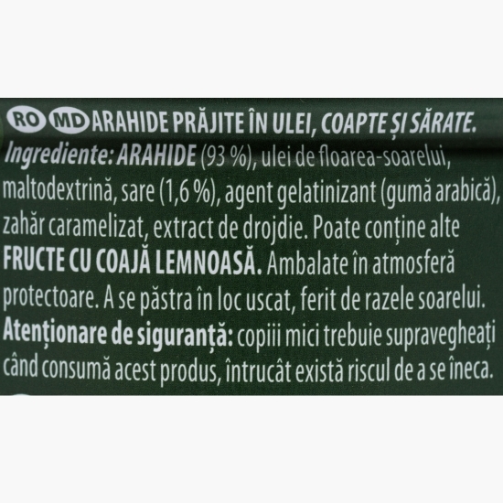 Arahide sărate extra rumenite la cutie 135g